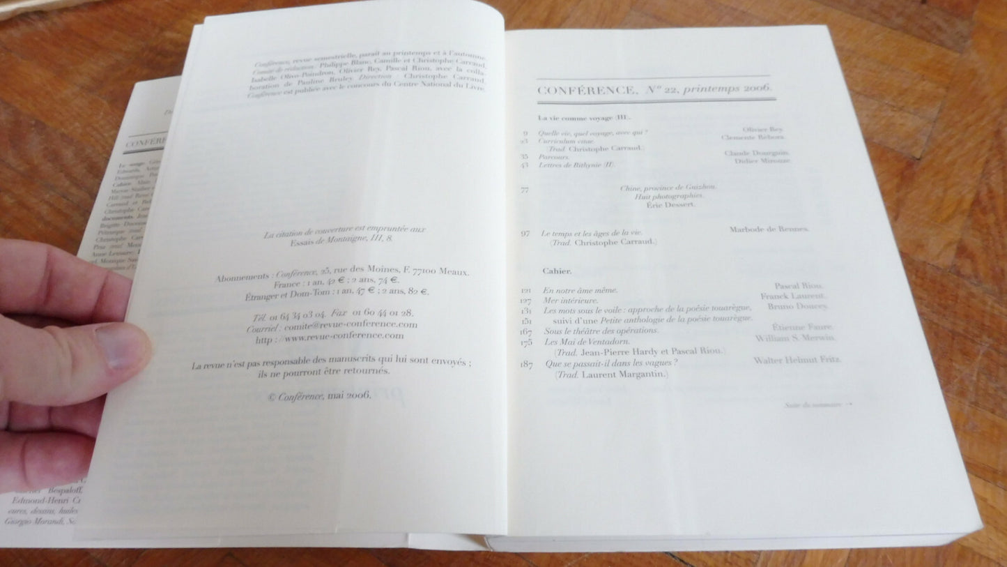 Revue Conférence n°22 (2006)