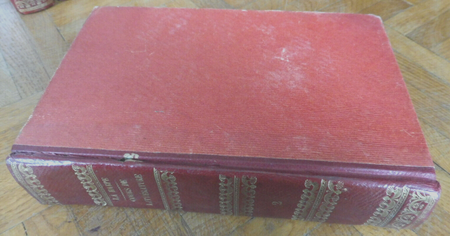 Cours de littérature ancienne et moderne (La Harpe) 1827 10 vol.