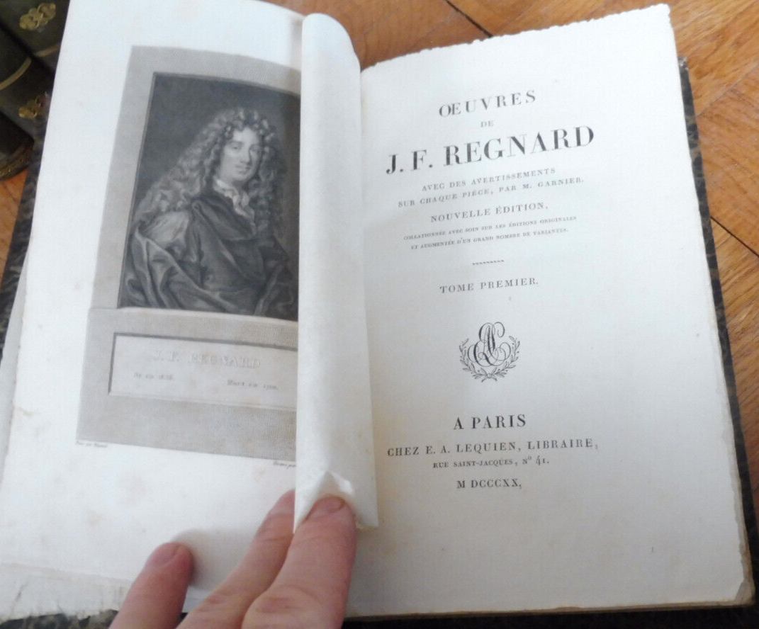 Oeuvres de Regnard (Jean-François Regnard) 1820 6/6