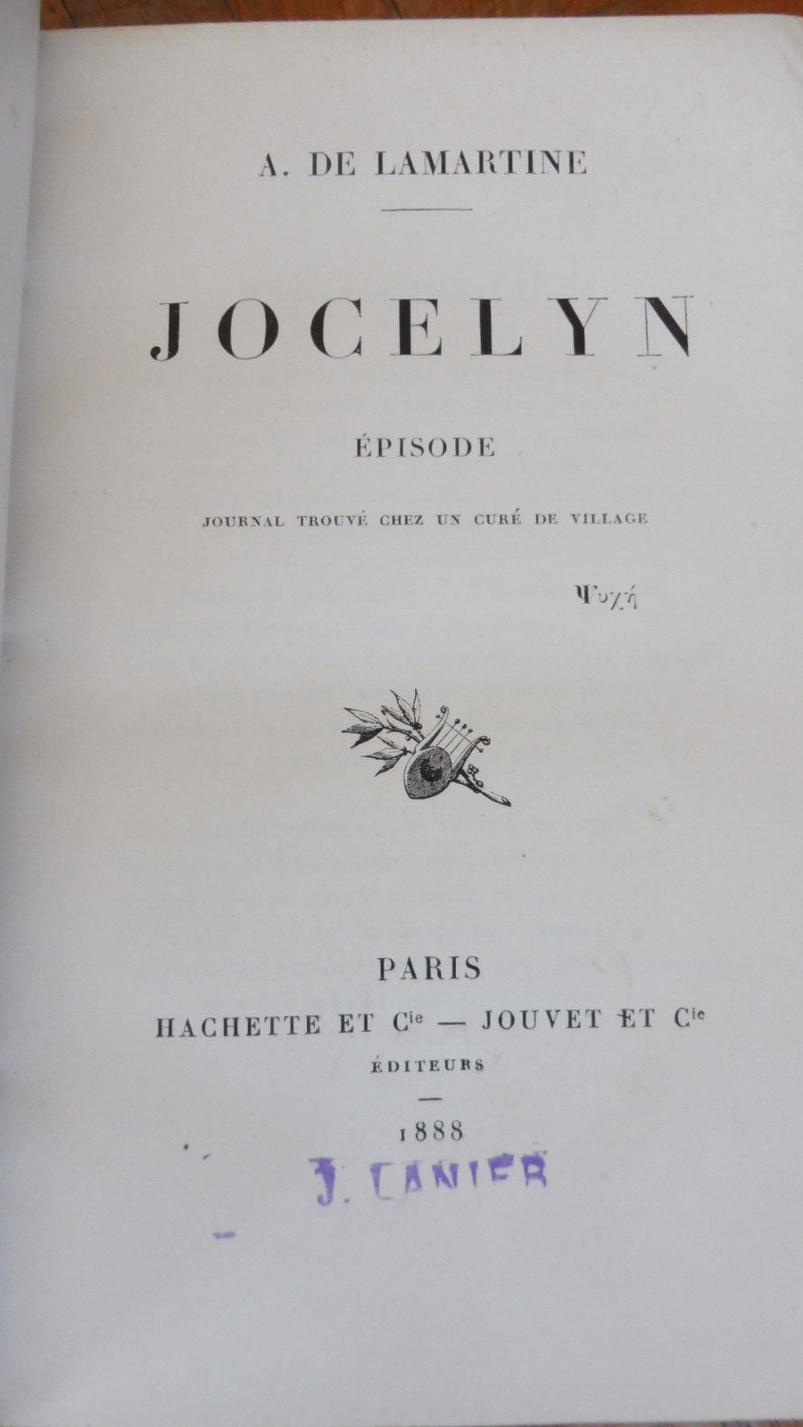 Jocelyn (Lamartine) 1888