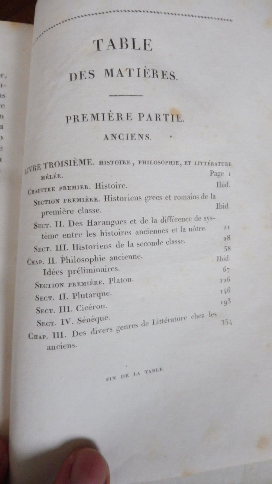Cours de littérature ancienne et moderne (La Harpe) 1827 10 vol.