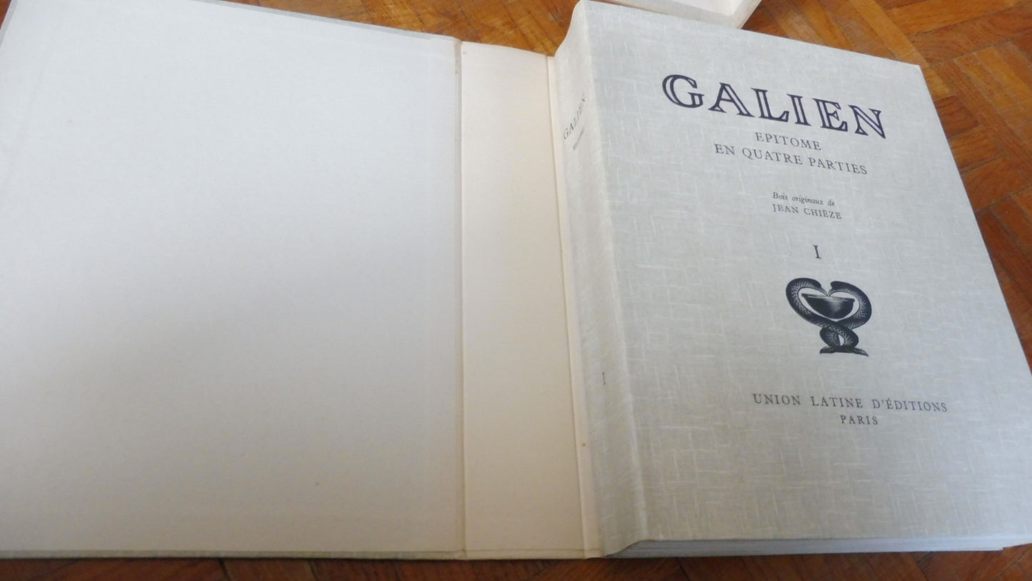 Epitome en quatre parties (Galien) 1962 4/4 illus. Chièze