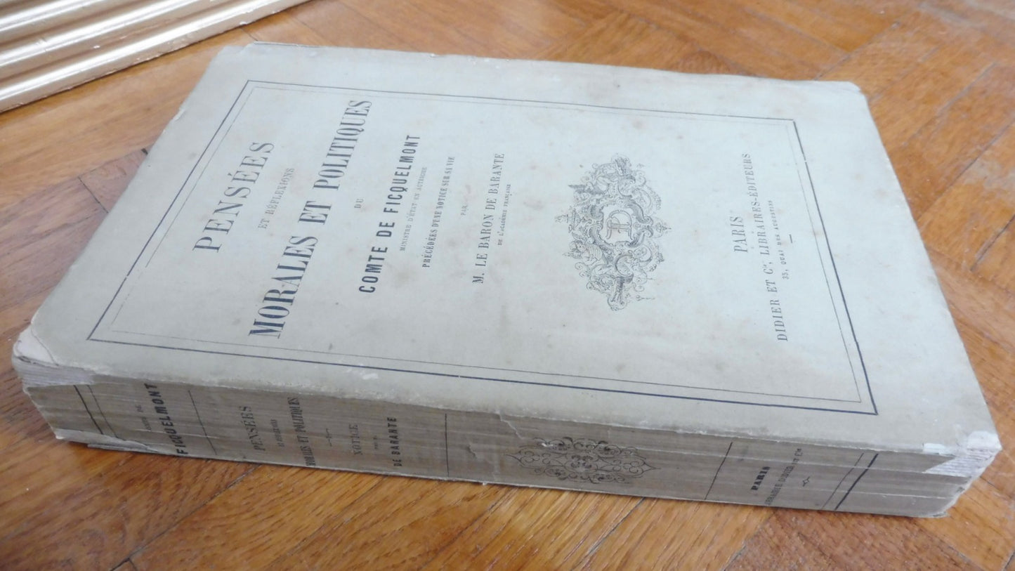 Pensées et réflexions morales et politiques (De Ficquelmont) 1859