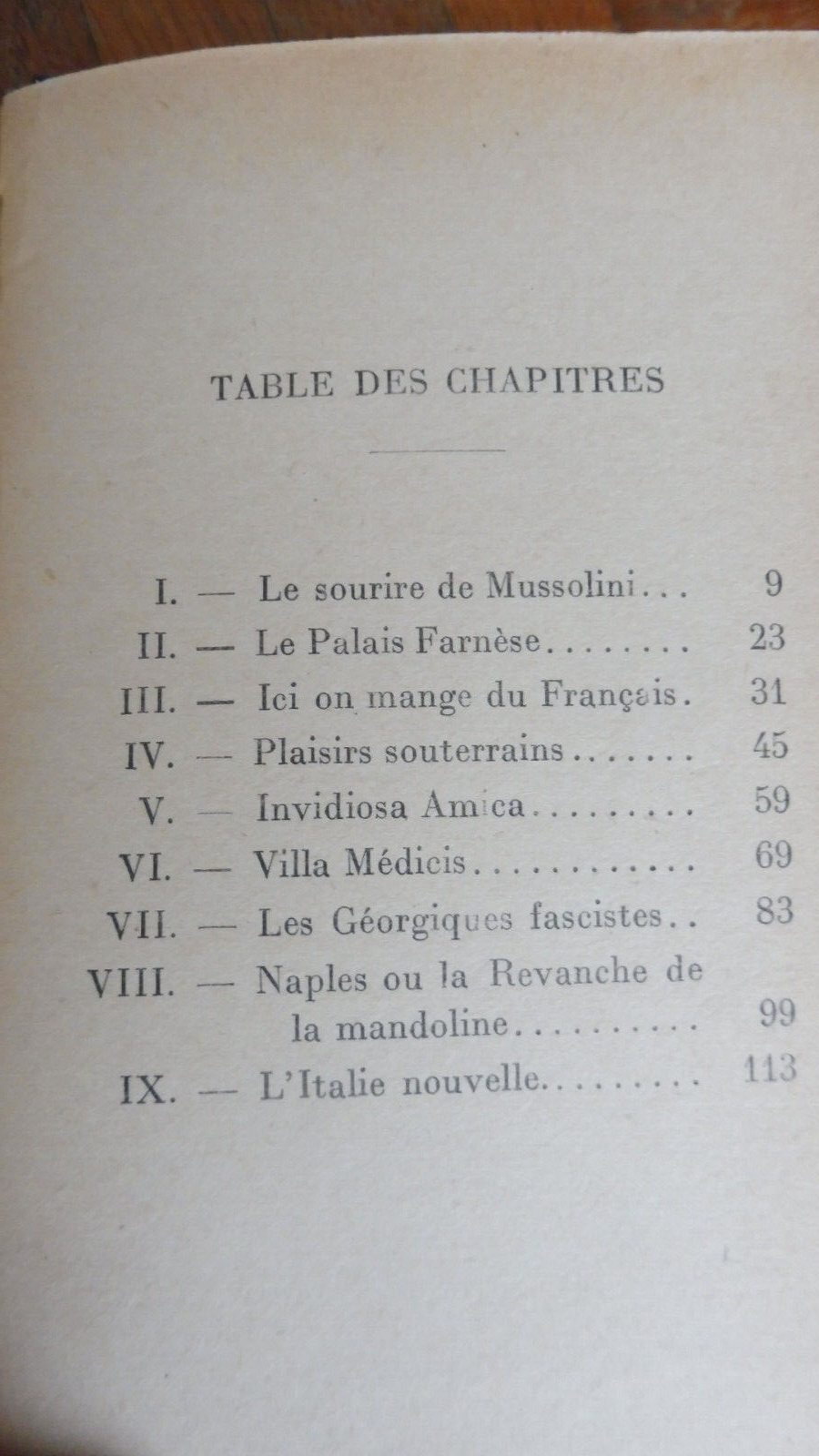 Fascisme, an VI (Maurice Bedel) 1929