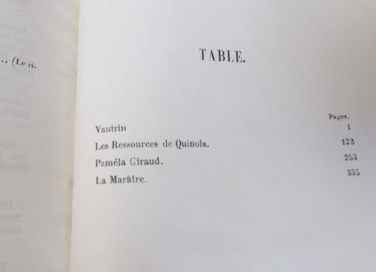 Théâtre de Balzac 1853 EO EDITION ORIGINALE PARTIELLE
