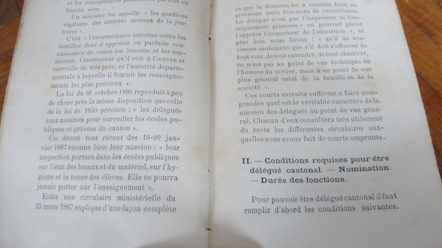 Nouveau code du délégué cantonal (Eugène Roche) 1887
