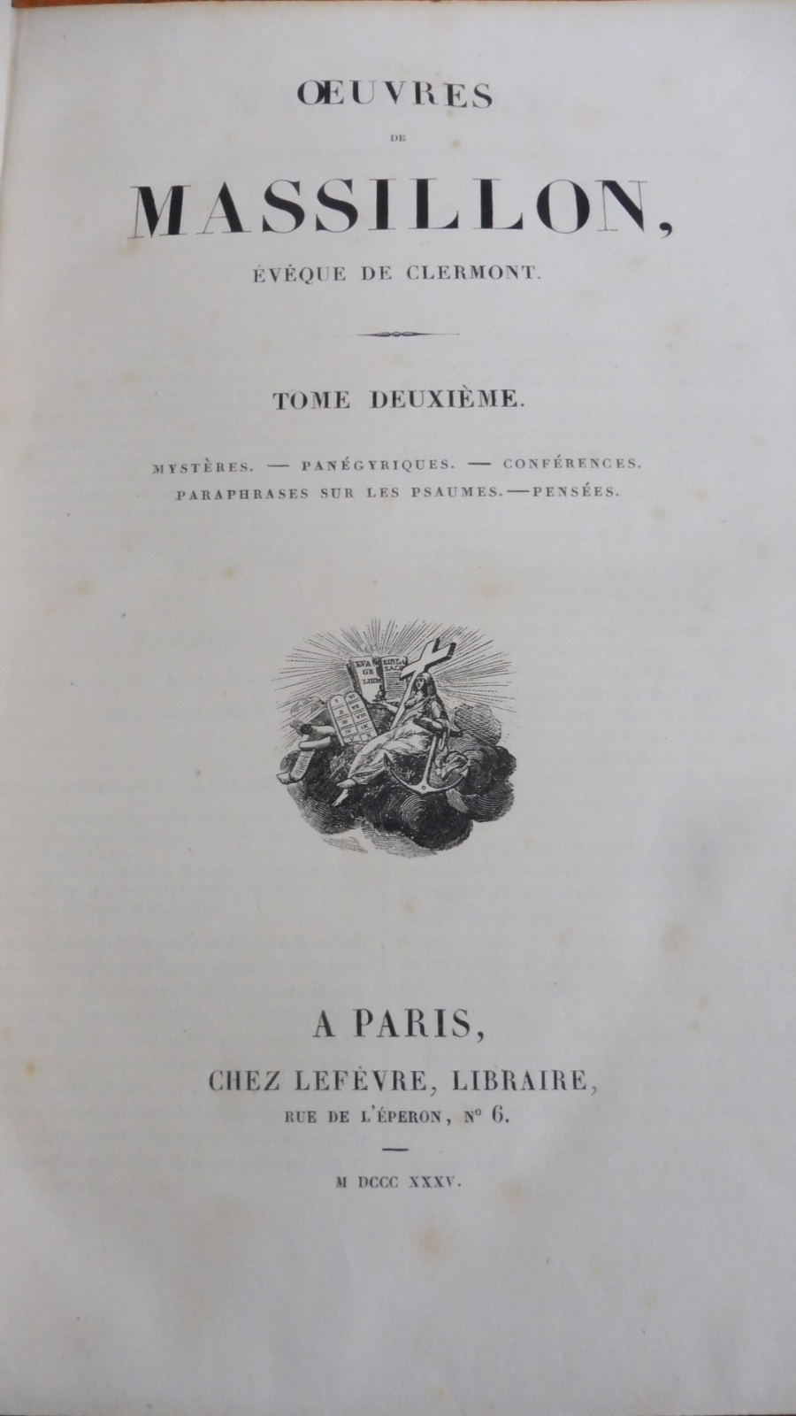 Oeuvres de Massillon 1835 2/2