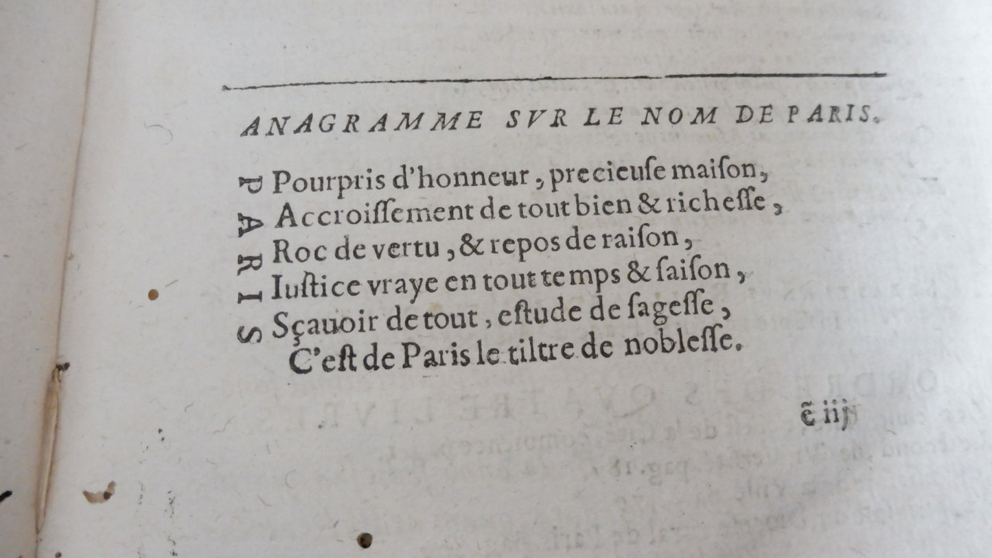 Le Théâtre des antiquités de Paris (Jacques Du Breuil) 1639