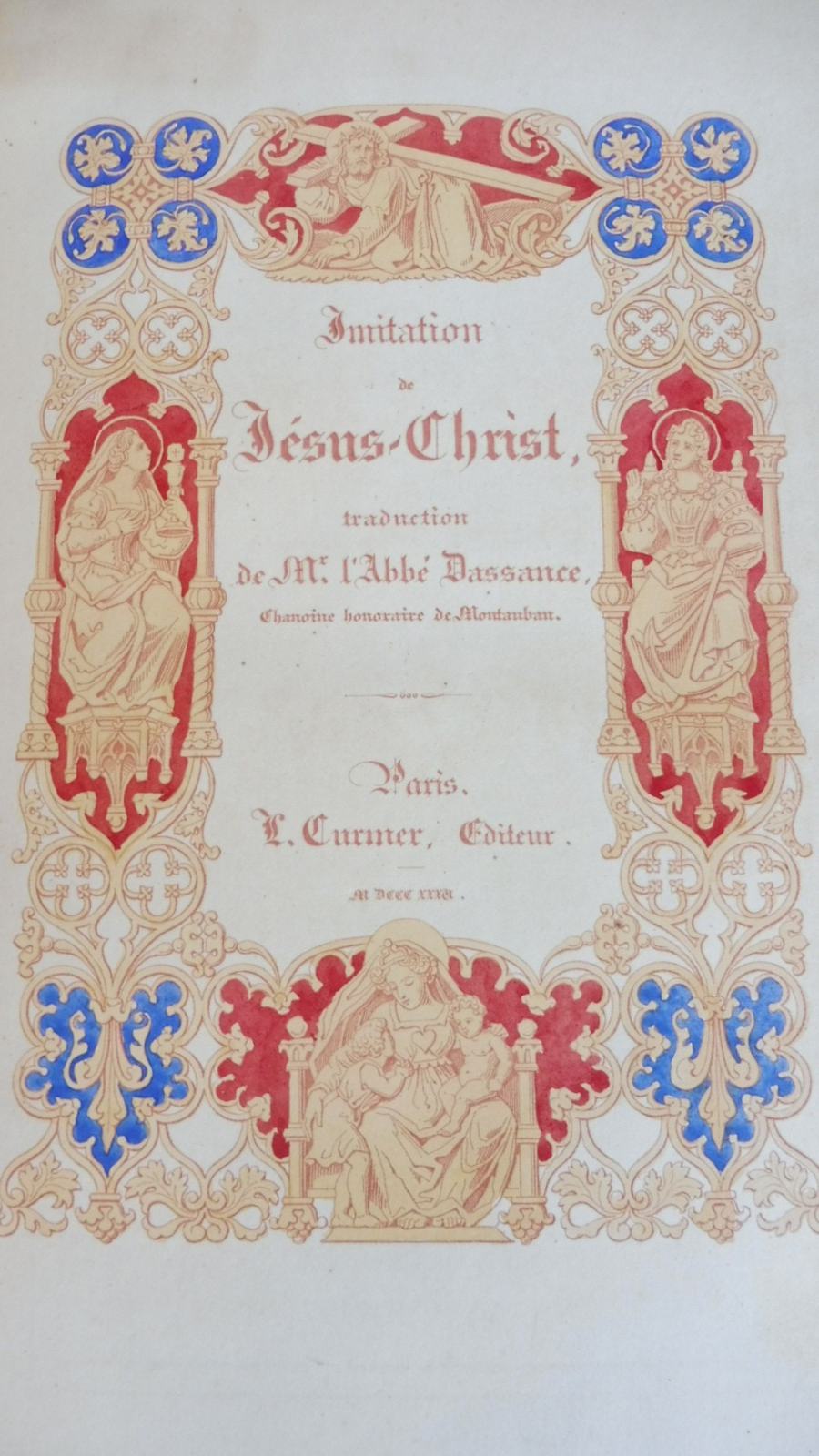 Imitation de Jésus-Christ (Dassance trad.) 1836 illus. Johannot et Cavelier