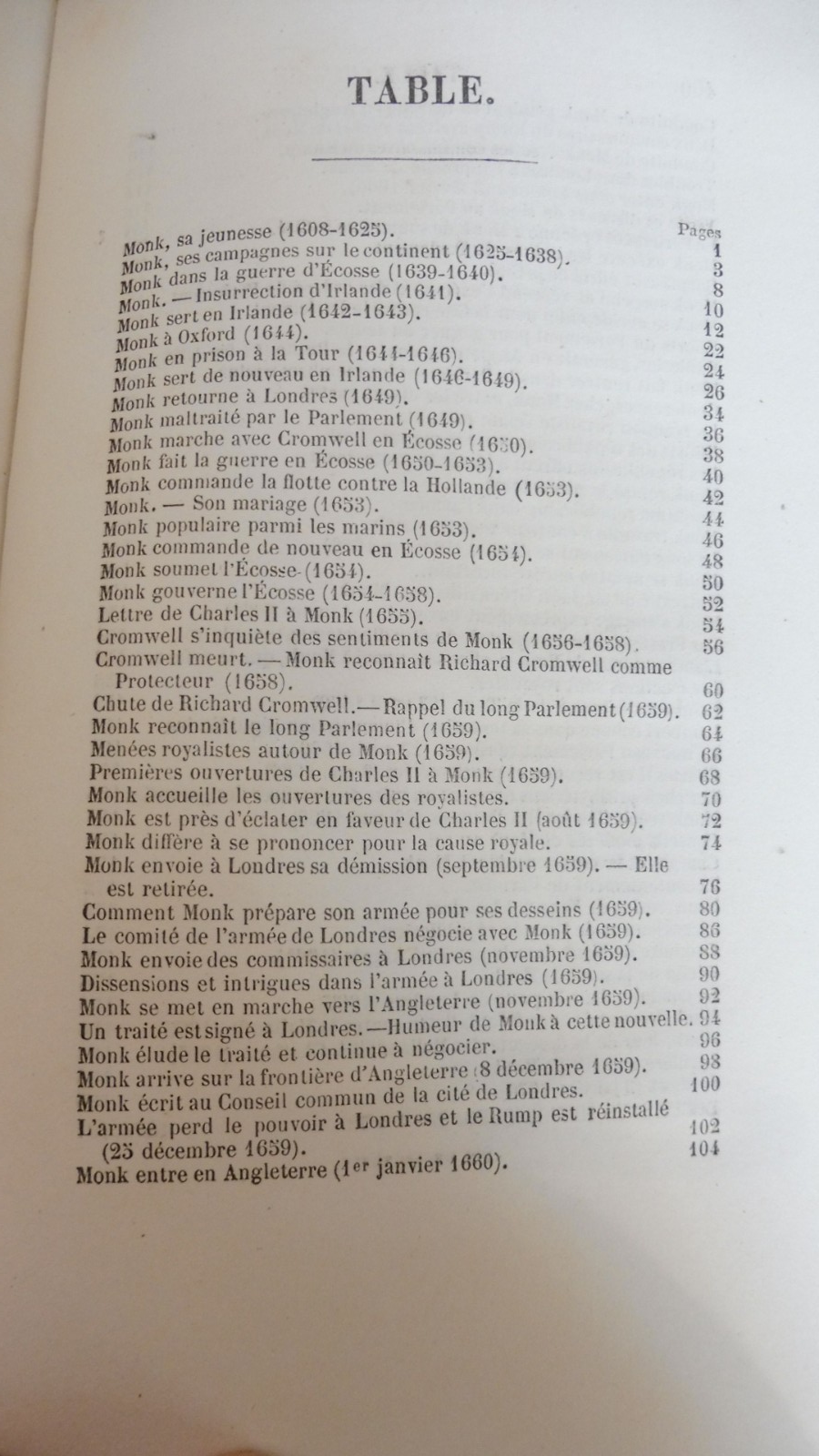 Monk (François Guizot) 1851 HISTOIRE ANGLETERRE
