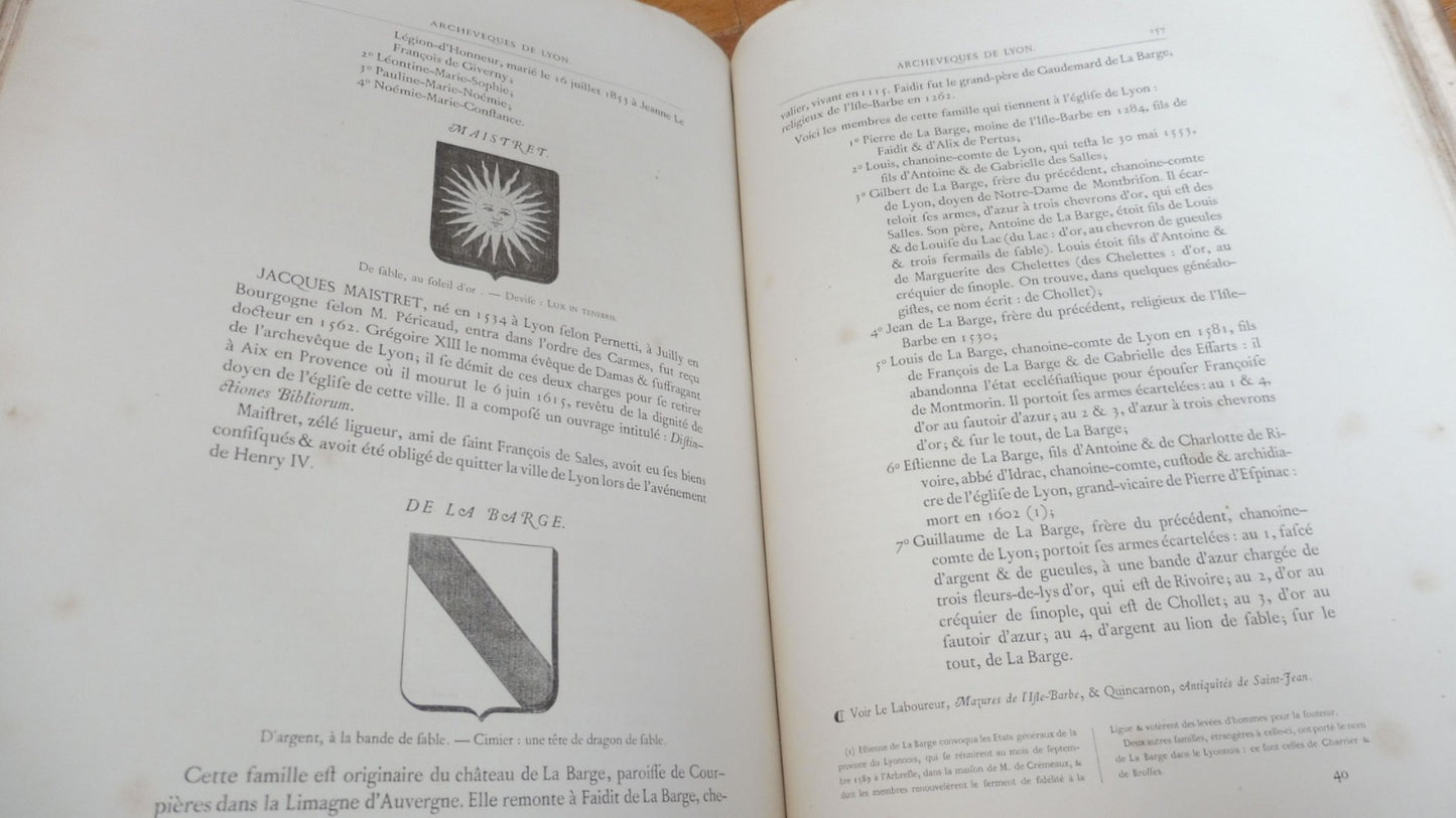 Recueil de docs. pour servir à l'histoire de l'ancien gouvernement de Lyon 1854