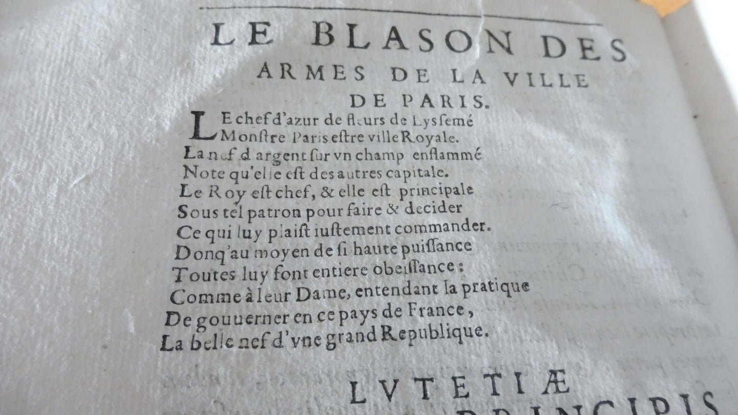 Le Théâtre des antiquités de Paris (Jacques Du Breuil) 1639