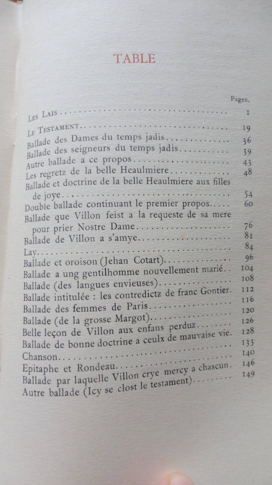 Oeuvres de François Villon 1923