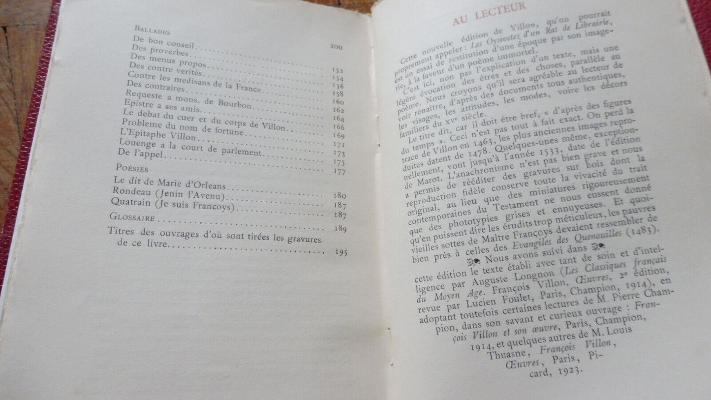 Oeuvres de François Villon 1923