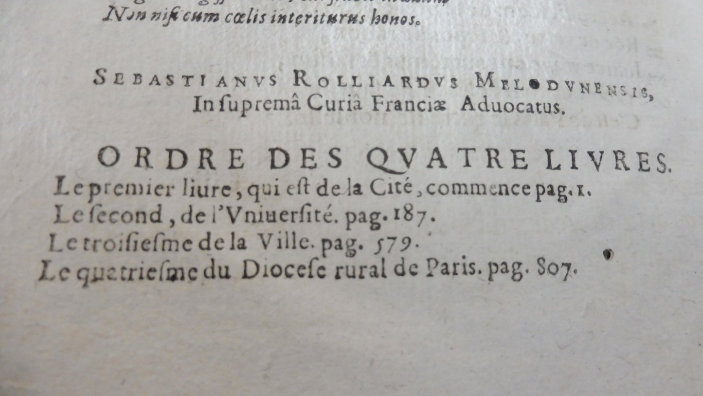 Le Théâtre des antiquités de Paris (Jacques Du Breuil) 1639