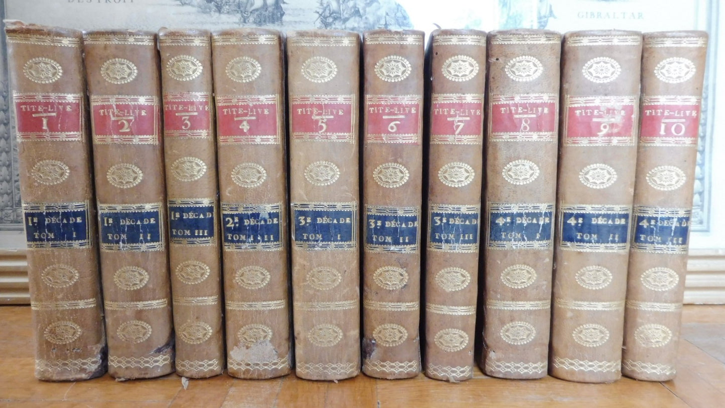 Histoire romaine (Tite-Live) 1770-72 10 vol.