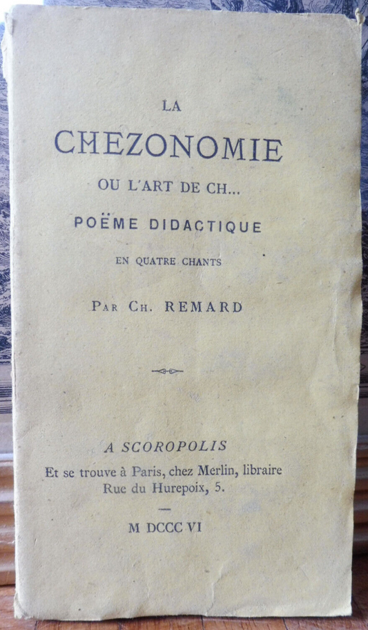 La Chézonomie ou l'art de ch... (Ch. Remard) 1806 EO
