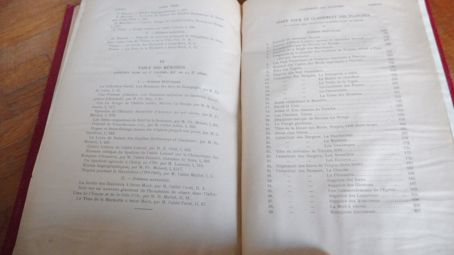 Bulletin de la société des sciences de l'Yonne 1896