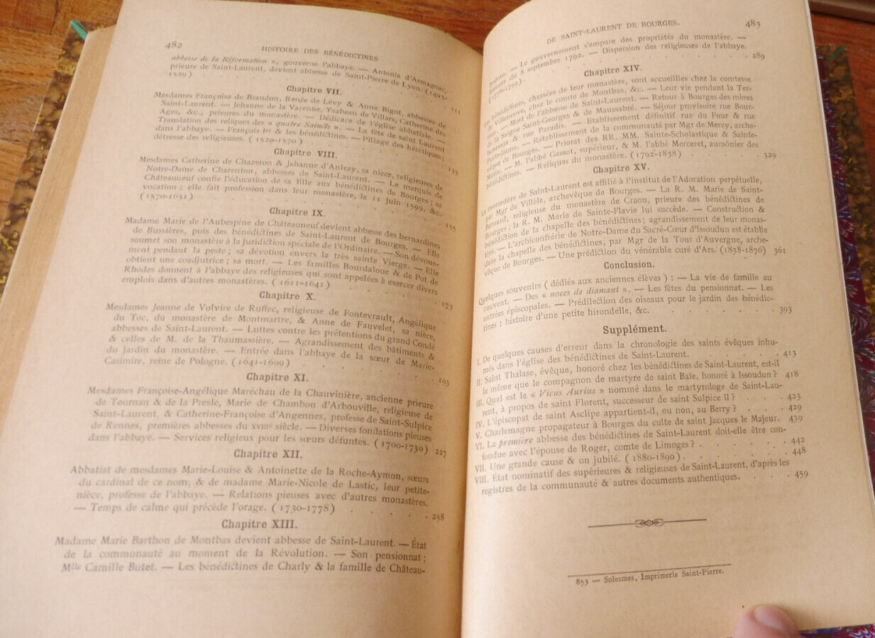 Les Bénédictines de Saint-Laurent de Bourges (Rabory) 1891