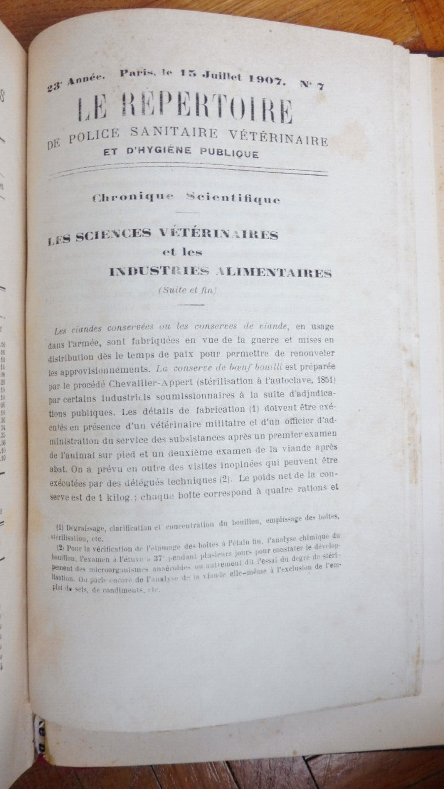 Publications 1894-1911 (René Bissauge) LOIRET VETERINAIRE