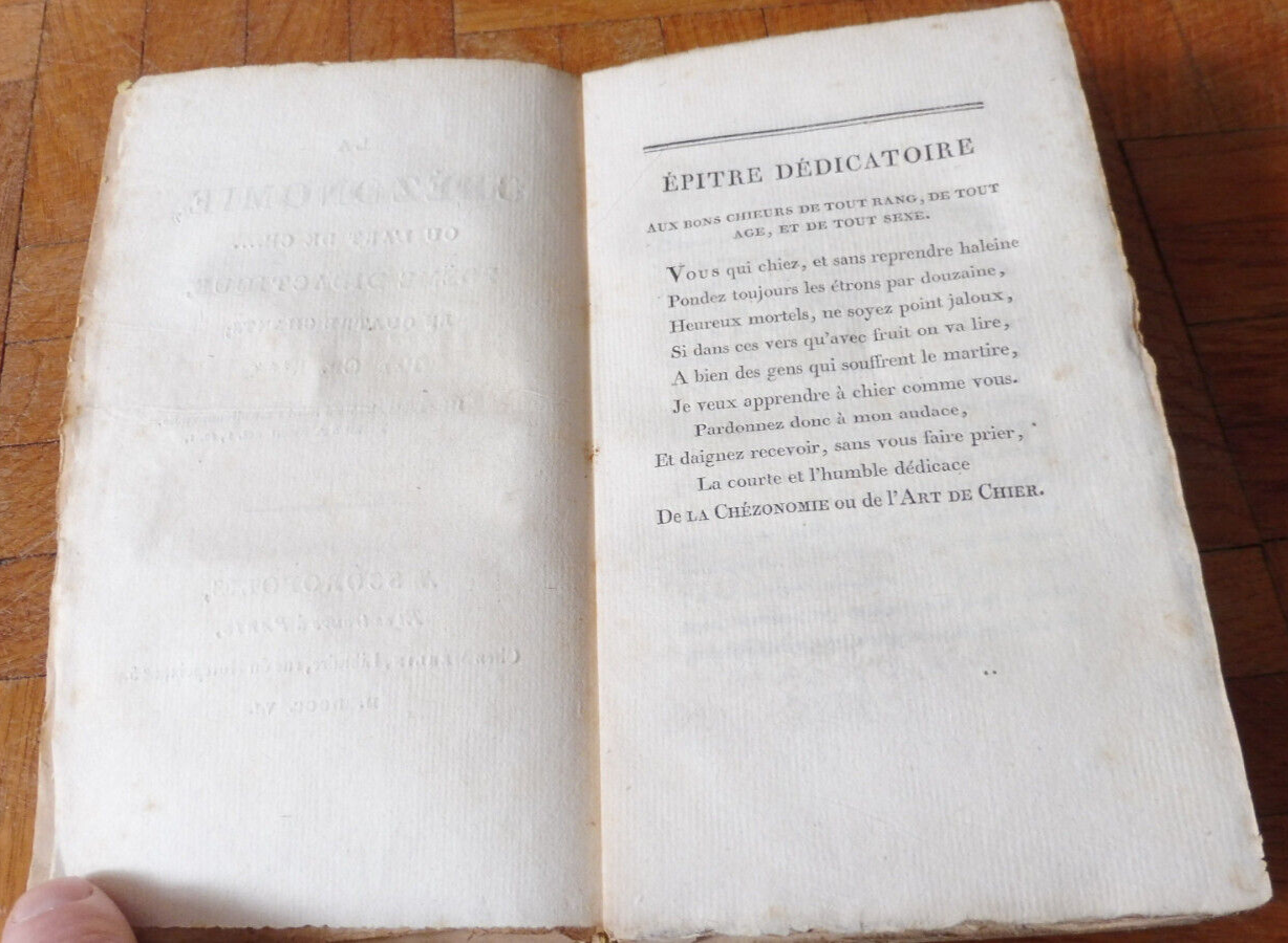 La Chézonomie ou l'art de ch... (Ch. Remard) 1806 EO