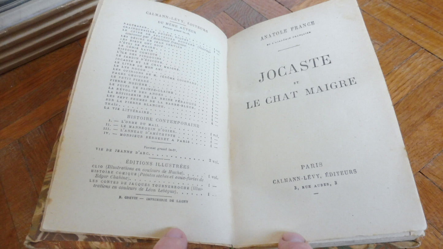 Jocaste et le chat maigre (Anatole France) 1921