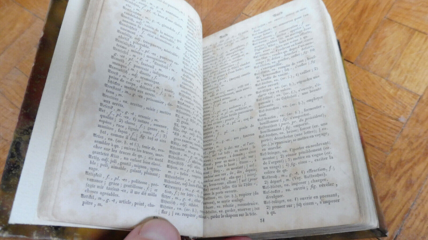 Dictionnaire Allemand-Français et Français-Allemand s.d.