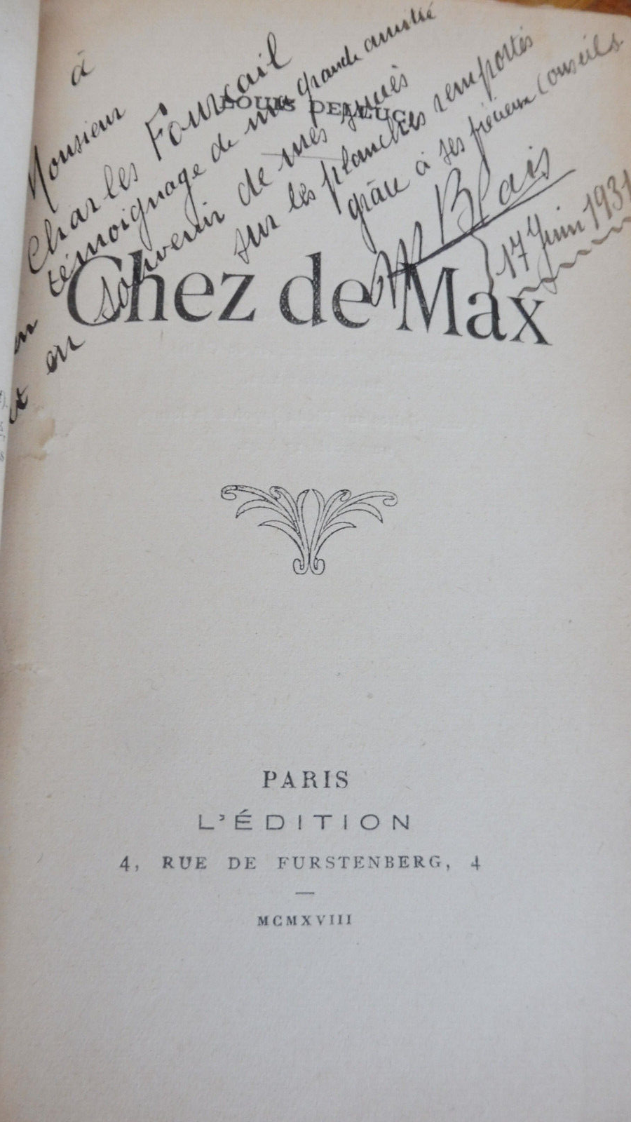 Chez De Max (Louis Delluc) 1919