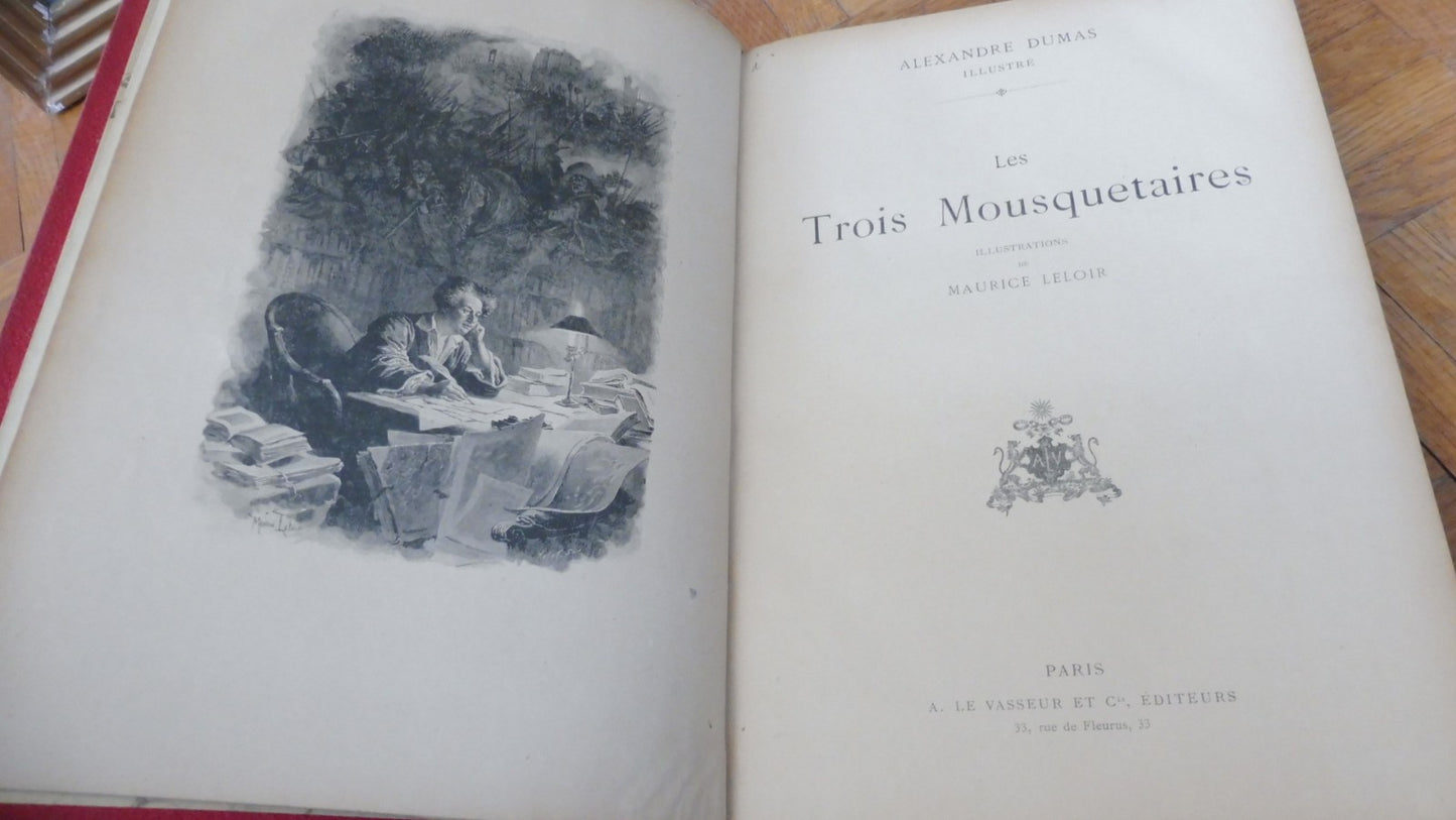 Les Trois mousquetaires. Vingt ans après (Dumas) s.d. Illus. Lenoir, La Nézière
