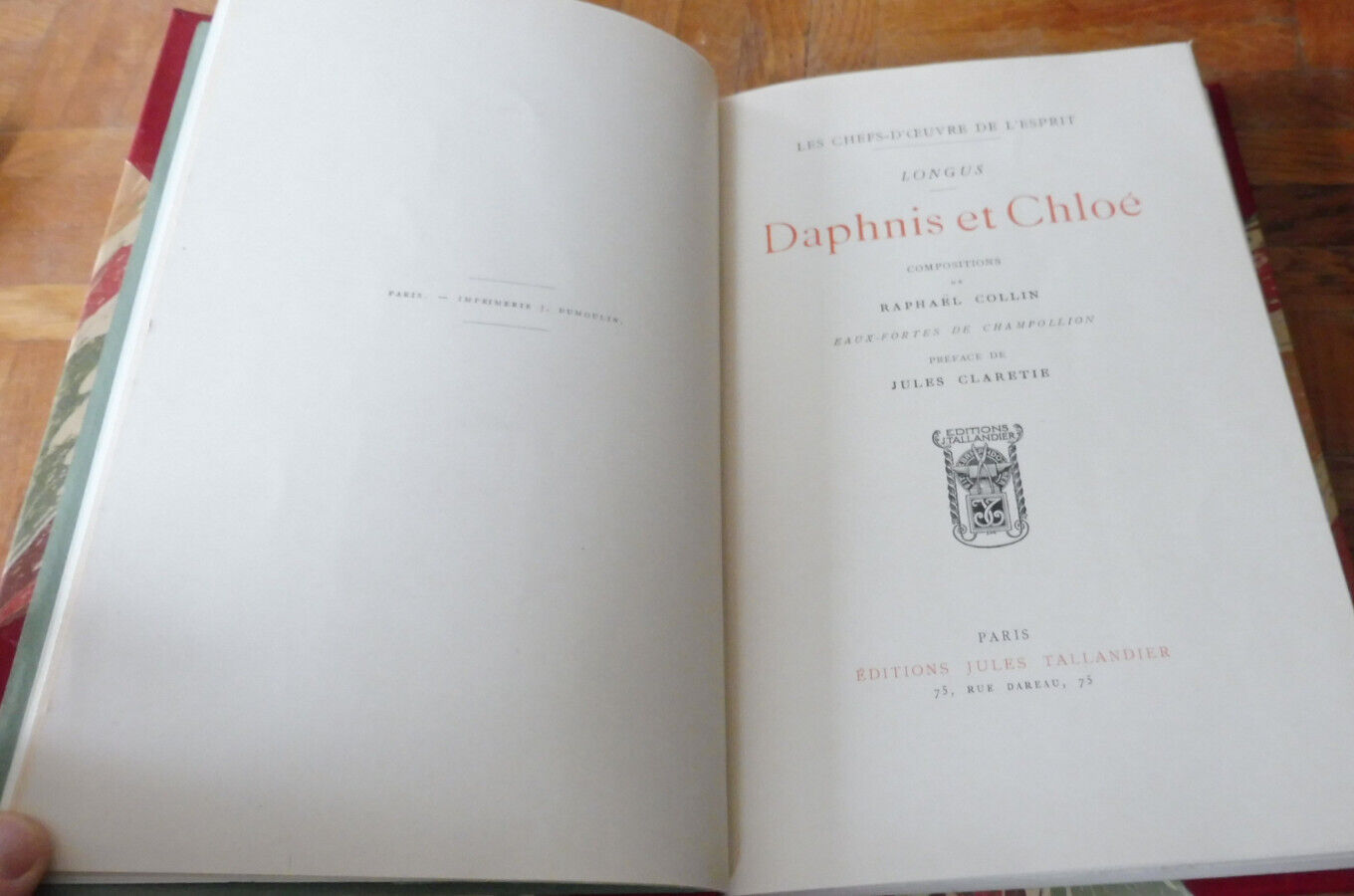 Daphnis et Chloé (Longus) s.d. illus. Collin & Champollion