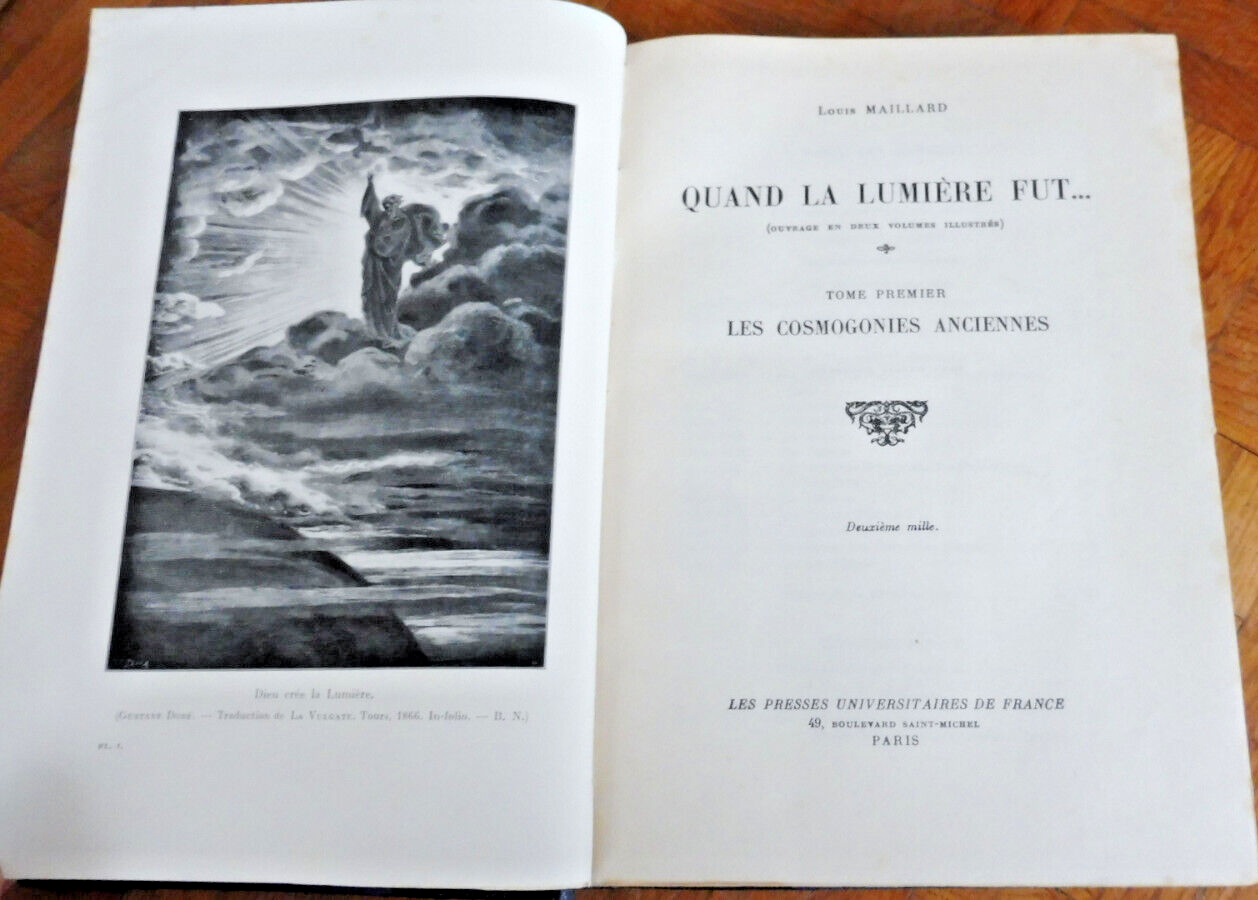 Quand la lumière fut. Cosmogonies anciennes et modernes (Louis Maillard) s.d.