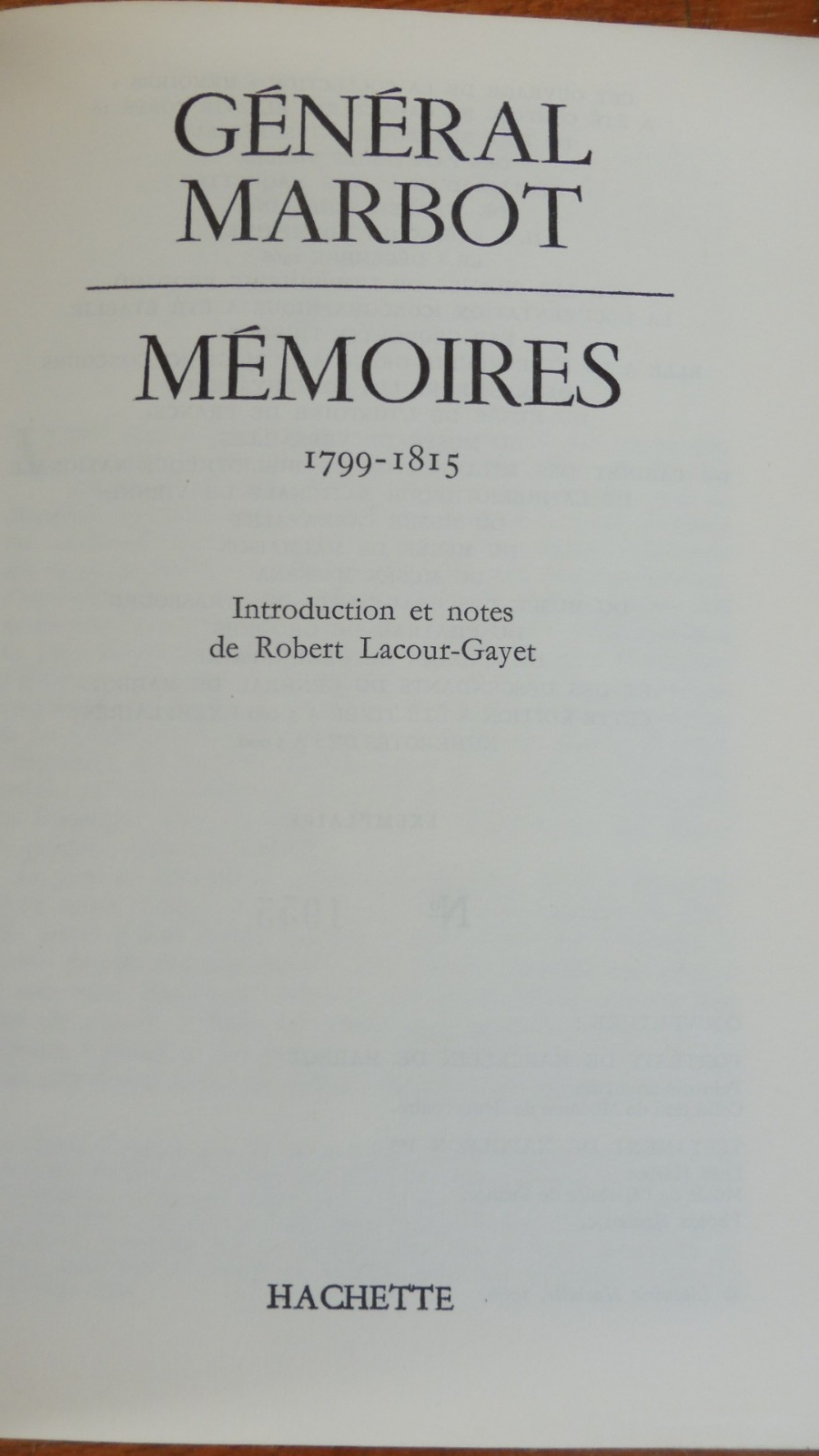 Mémoires du général Marbot 1799-1815 1966