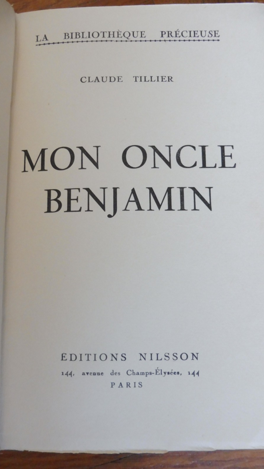 Mon Oncle Benjamin (Claude Tillier) s.d.illus. Marilac