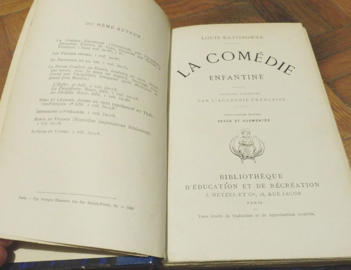 La Comédie enfantine (Louis Ratisbonne) s.d.