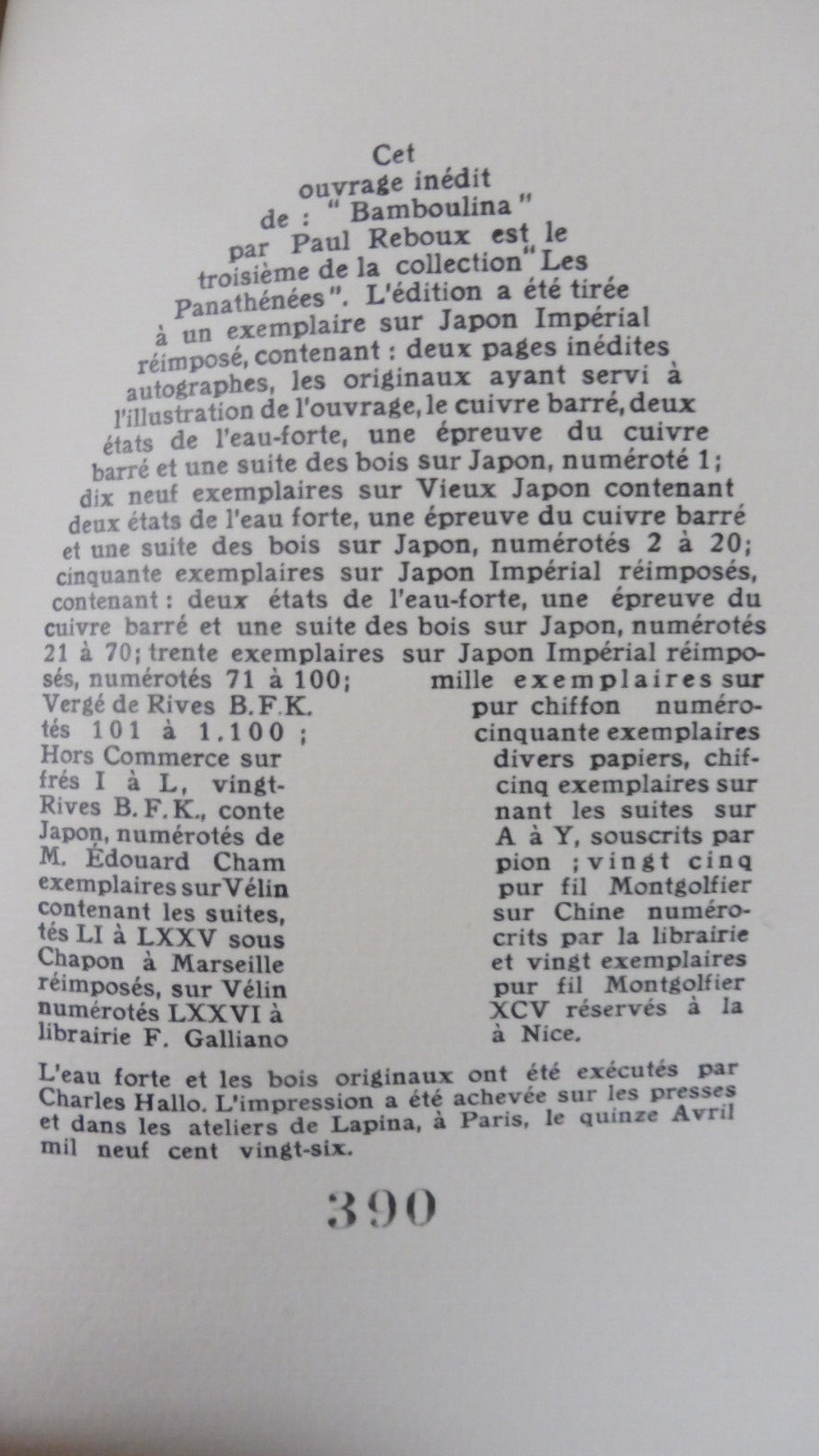 Bamboulina (Paul Reboux) 1926 illus. Hallo RELIURE SERPENT