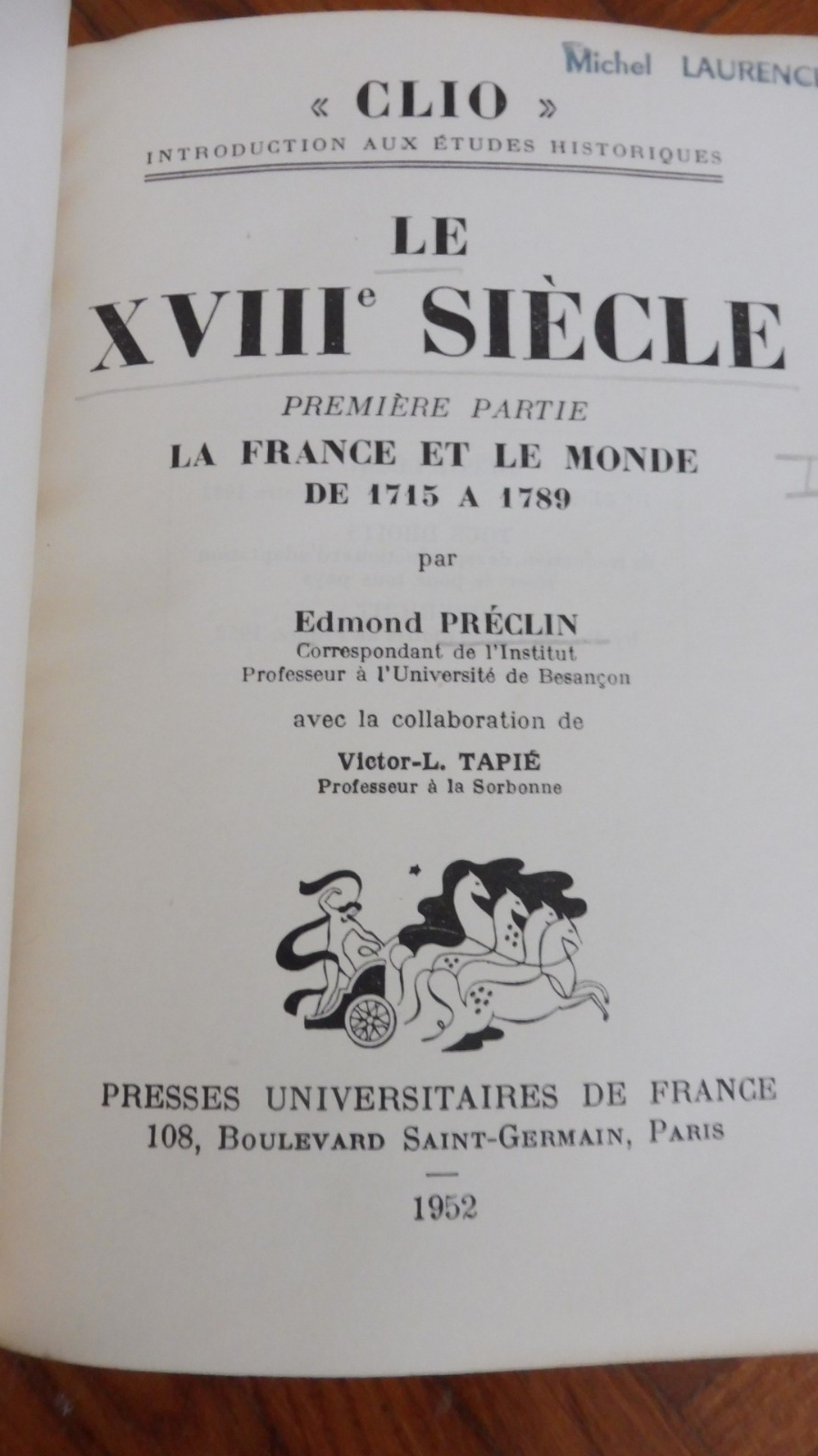 Le XVIIIe siècle (Edmond Préclin) 1952 2/2