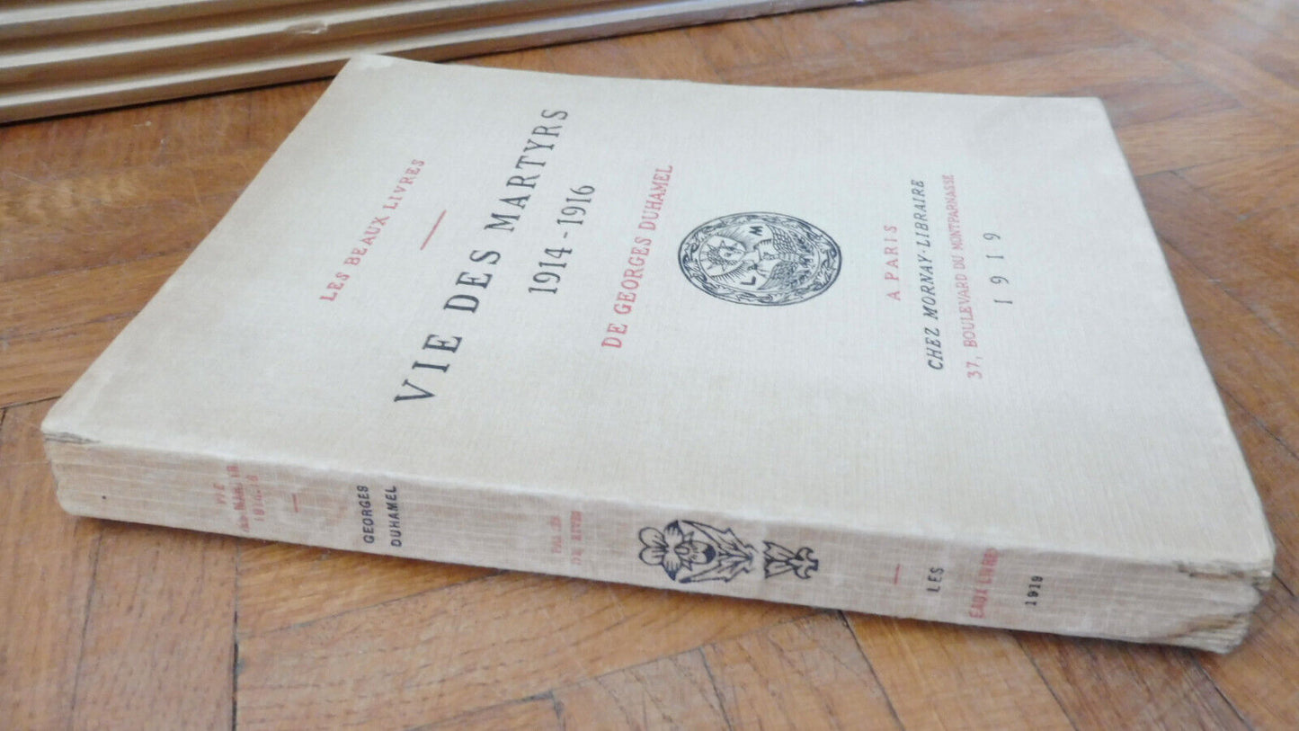 Vie des Martyrs (Georges Duhamel) 1919 illus. Lébédeff VELIN