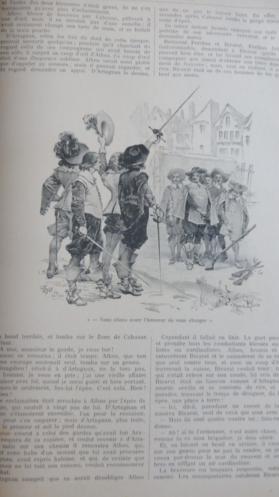 Les Trois mousquetaires. Vingt ans après (Dumas) s.d. Illus. Lenoir, La Nézière