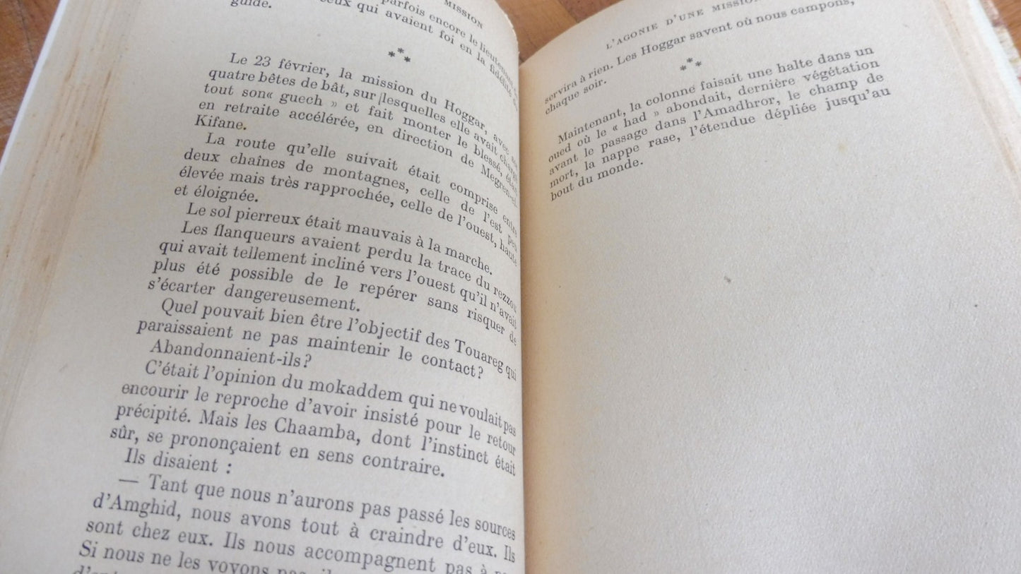 L'Agonie d'une mission (C. Longobardi) 1938 MISSION FLATTERS SAHARA
