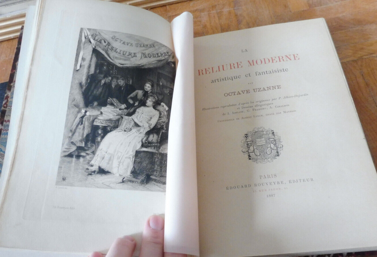La Reliure moderne (Octave Uzanne) 1887 VELIN BIBLIOPHILIE