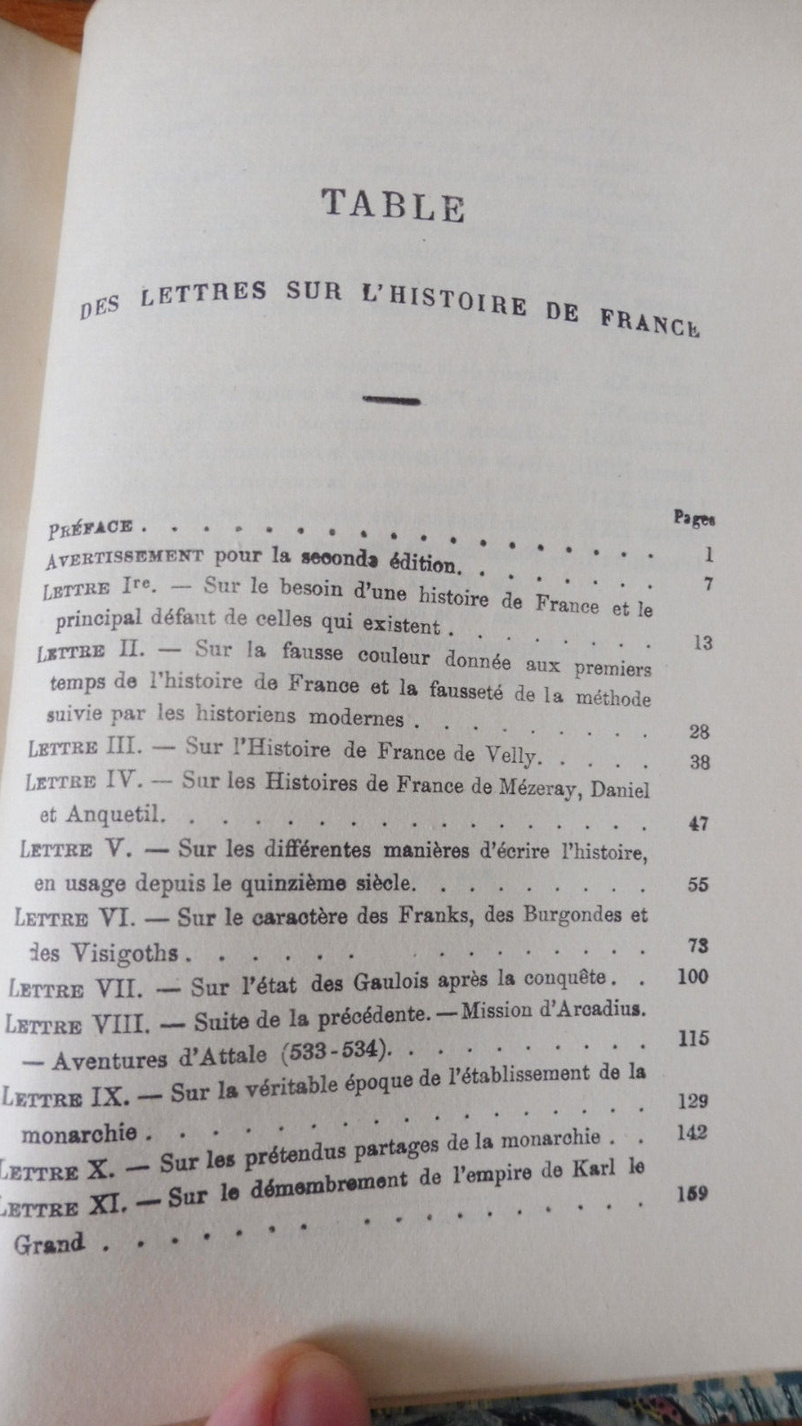 Lettres sur l'histoire de France (Augustin Thierry) s.d.
