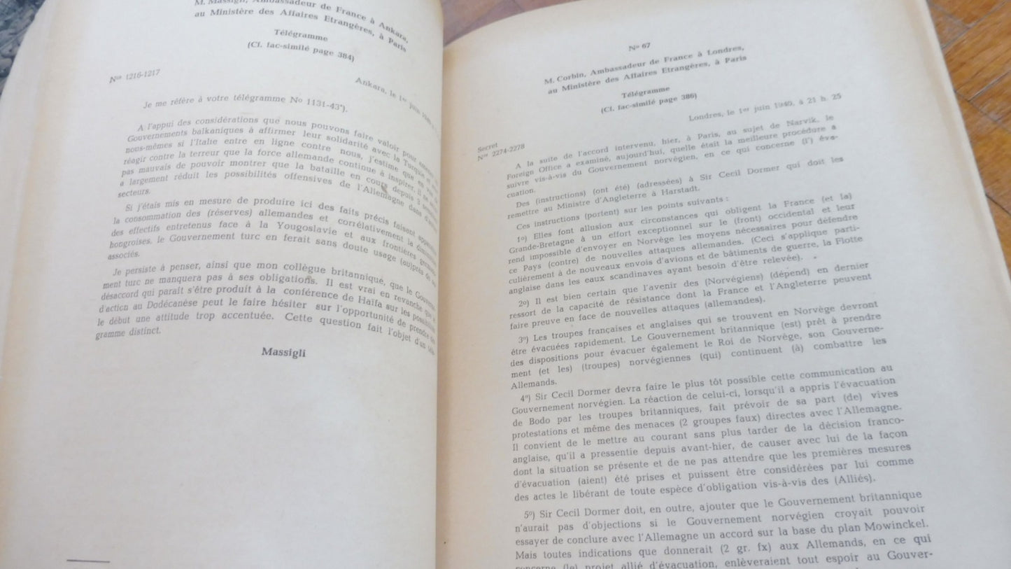 Les Documents secrets de l'Etat-Major Général Français 1941