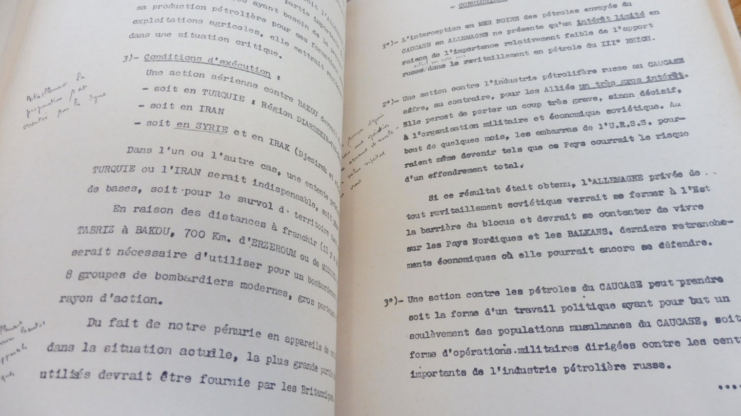 Les Documents secrets de l'Etat-Major Général Français 1941