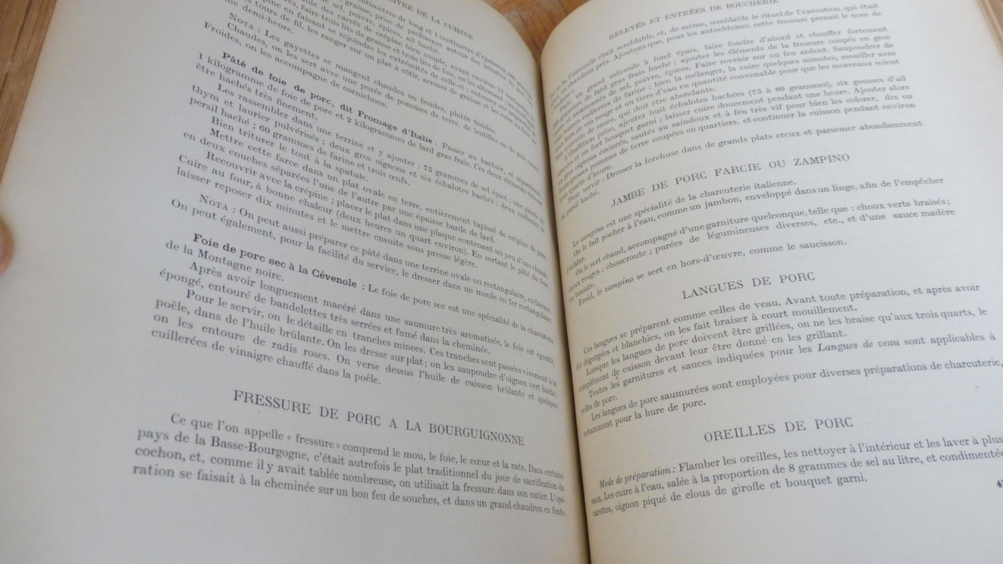 Le Grand livre de la cuisine (Prosper Montagné et Prosper Salles) 1929
