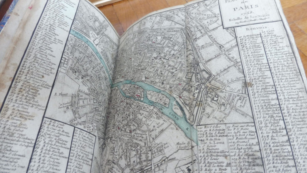 Plan topographique et raisonné de Paris (Pasquier et Denis) 1758