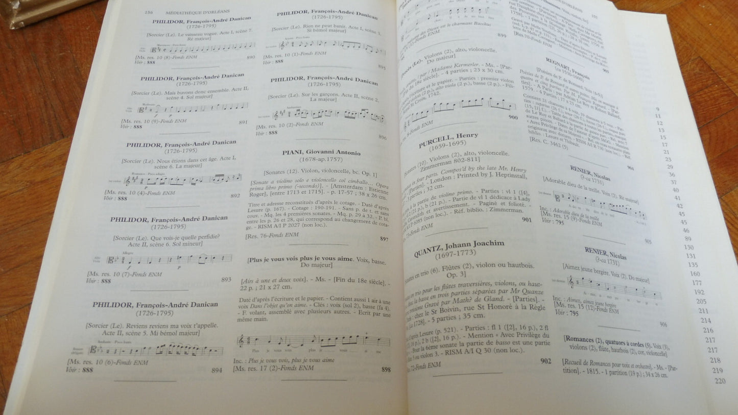 Catalogue des fonds musicaux anciens conservés en Région Centre 1995