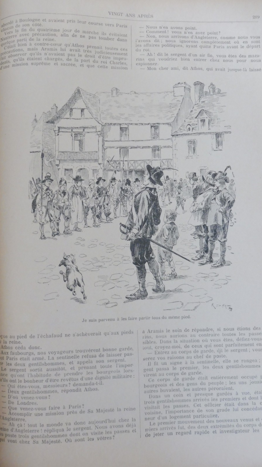 Les Trois mousquetaires. Vingt ans après (Dumas) s.d. Illus. Lenoir, La Nézière
