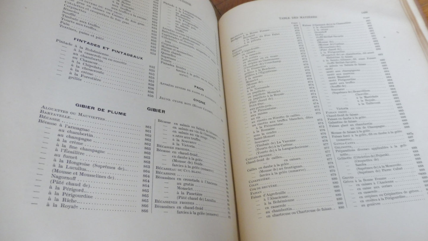 Le Grand livre de la cuisine (Prosper Montagné et Prosper Salles) 1929