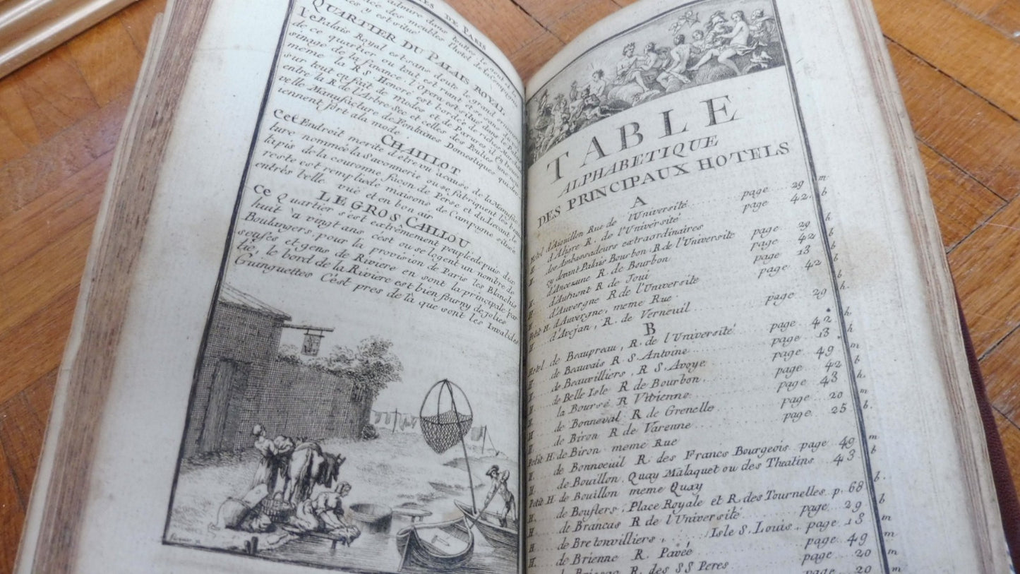 Plan topographique et raisonné de Paris (Pasquier et Denis) 1758