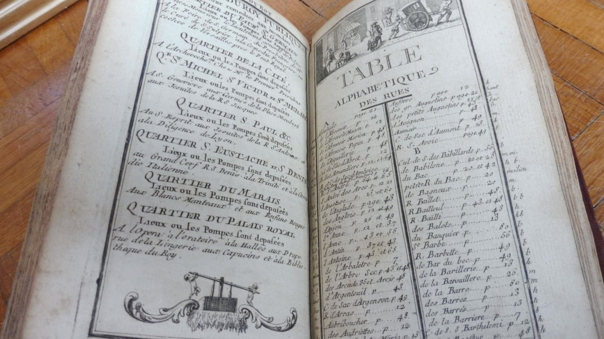 Plan topographique et raisonné de Paris (Pasquier et Denis) 1758